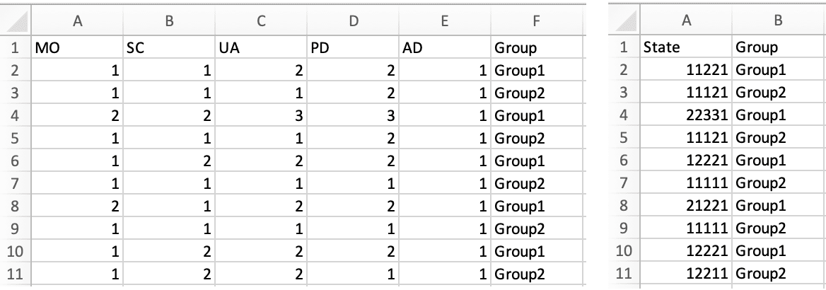 Shiny EQ-5D app excel data formats